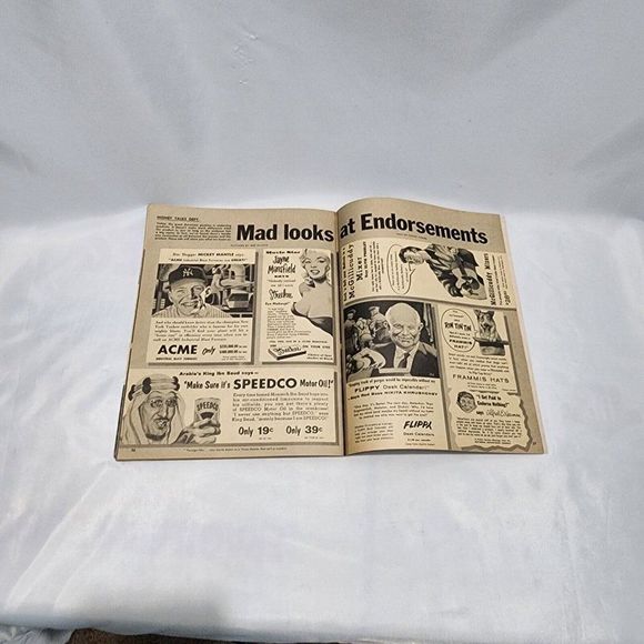 MAD Magazine #38 March 1958 Ernie Kovacs J. Fred Muggs Chimpanzee Cover Art Fine - Picture 7 of 7